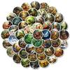 50 Retro-Style Forest Realistic Animal Adventures Stickers Waterproof Decorative Stickers