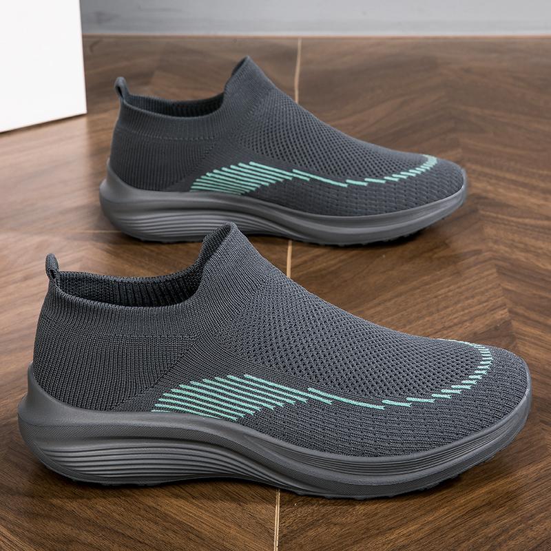 

Мужская обувь слипоны Новая легкая повседневная обувь для ходьбы для мужчин Дышащие Унисекс Мужчины Женщины Лоферы Черный Размер 35-45 Носки Обувь 35