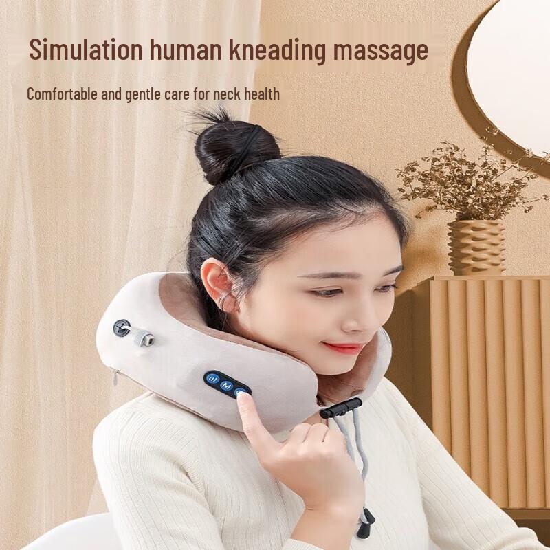 Enlluean Rechargeable U-shaped Neck Massager Pillow