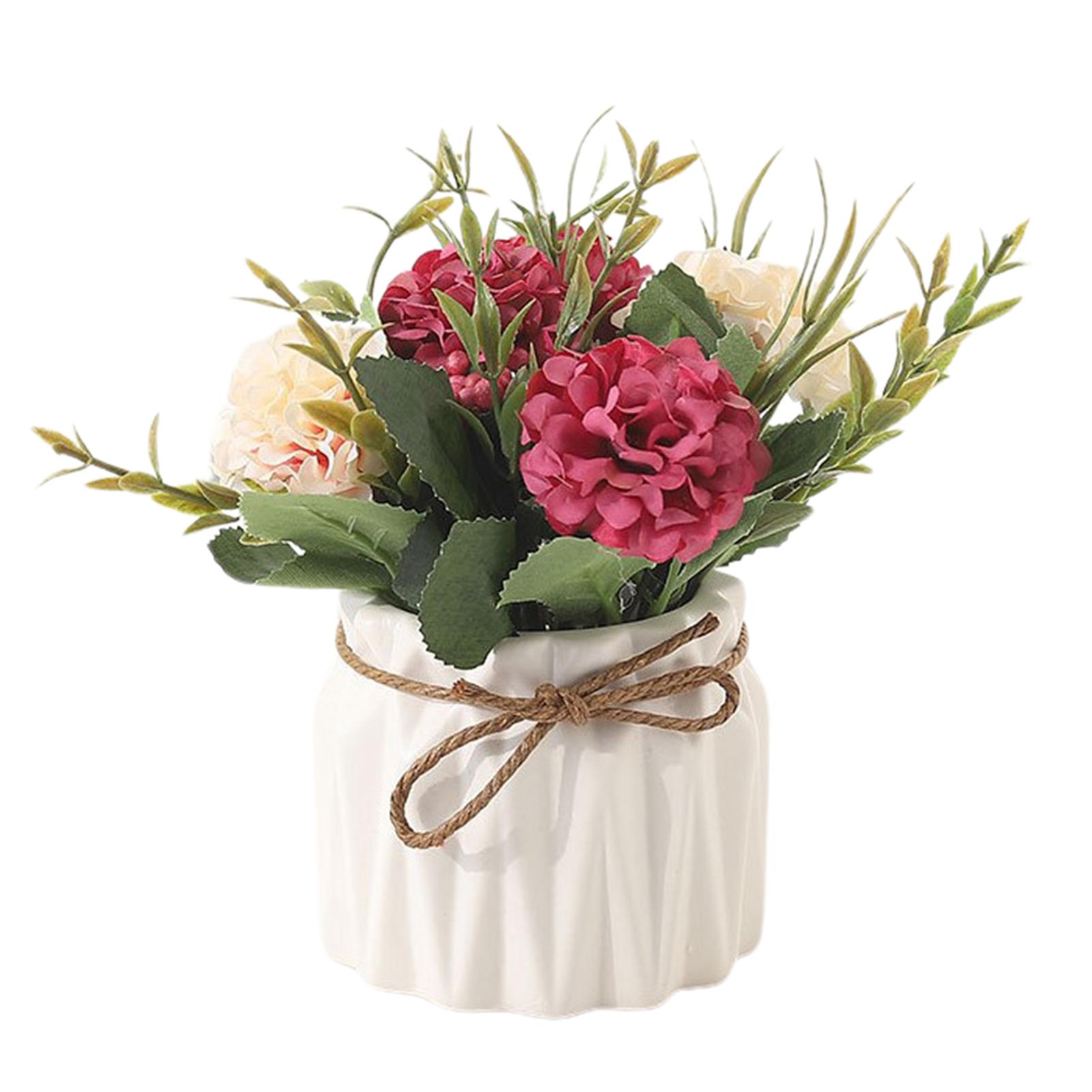 

Свежий стиль имитация горшечных цветов декор мода декоративные поддельные цветы для спальни белый