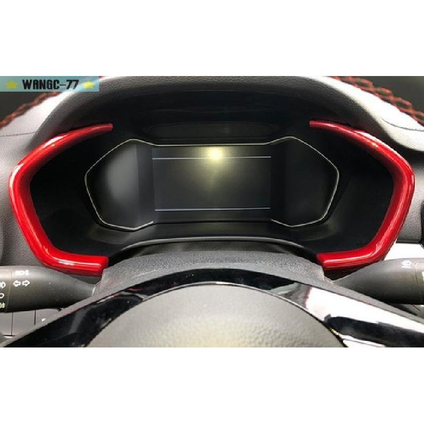 Gloss Red For Kia Forte K3 - Dashboard trument Frame Cover Trim 2pcs