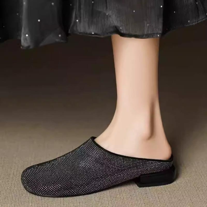 Fashion 2025 New Baotou Half Slippers Women Wear Summer Fashion Sandals and Slippers Slip-ons