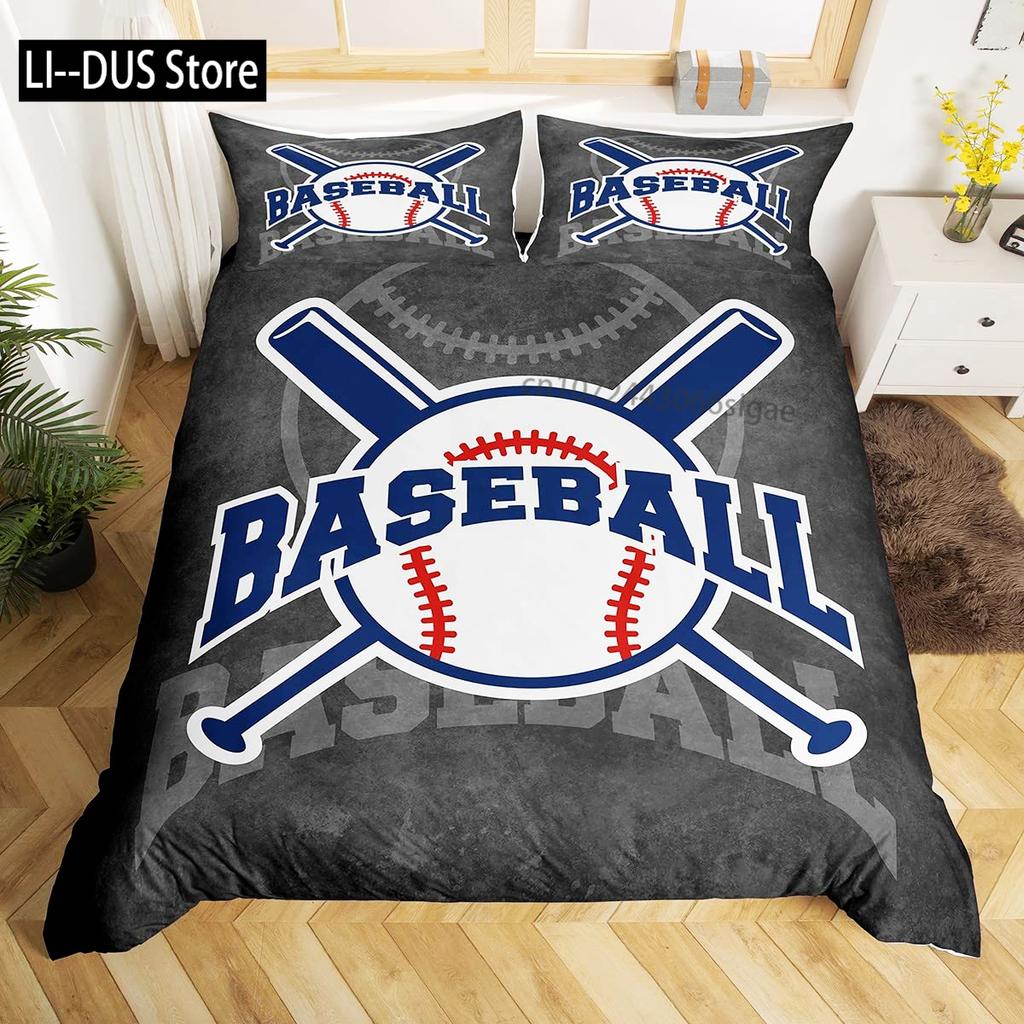 Cool Basketball Bedding Set Neon Gradient Duvet Cover for Kids Teen Boys Girls Comforter Cover Decor Room Quilt Cover 3pcs