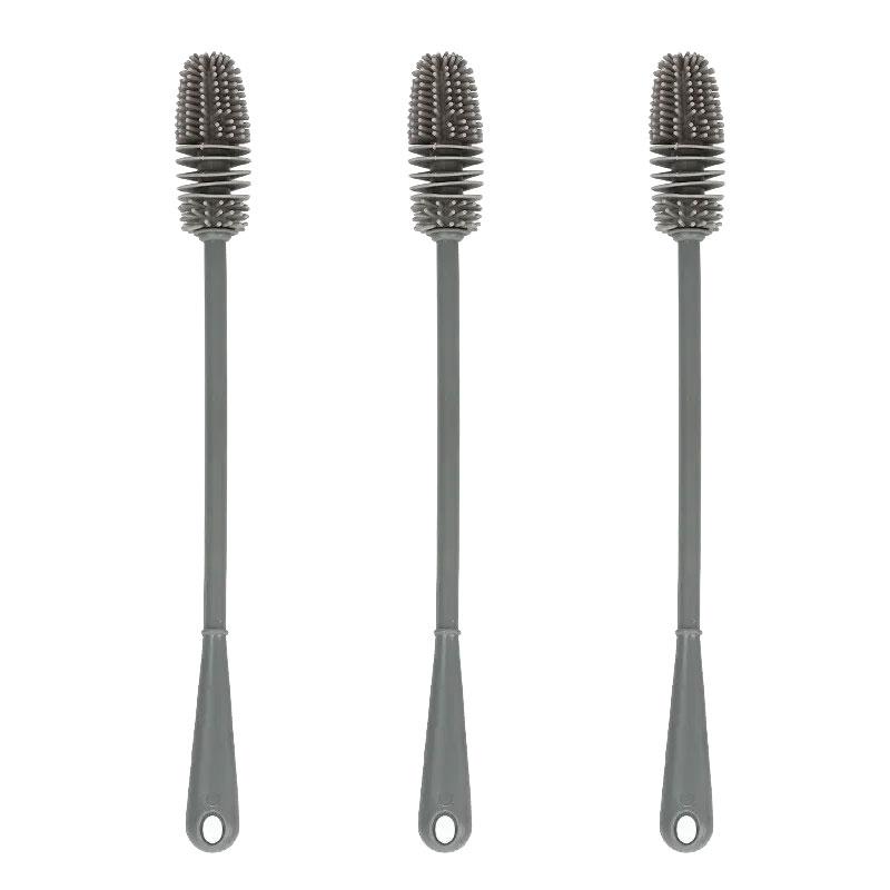 Household Long Handled Silicone Cup Brush Cup Cleaning Brush No Dead Corners Or Gaps Plastic Brush Milk Bottle Cleaning Brush
