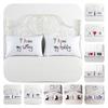 Couple 1 Pair Lovers Home Decor Pillow Case Sofa Waist Throw Cushion Cover