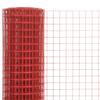 Vidaxl Ogrodzenie Z Siatki, Stal I Pvc, 25X1 M, Czerwone