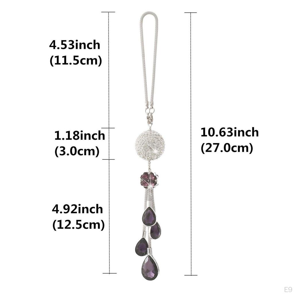 Bling And Drops Car Accessories, Decoration Pendant Crystal Rhinestone Shiny Ornament