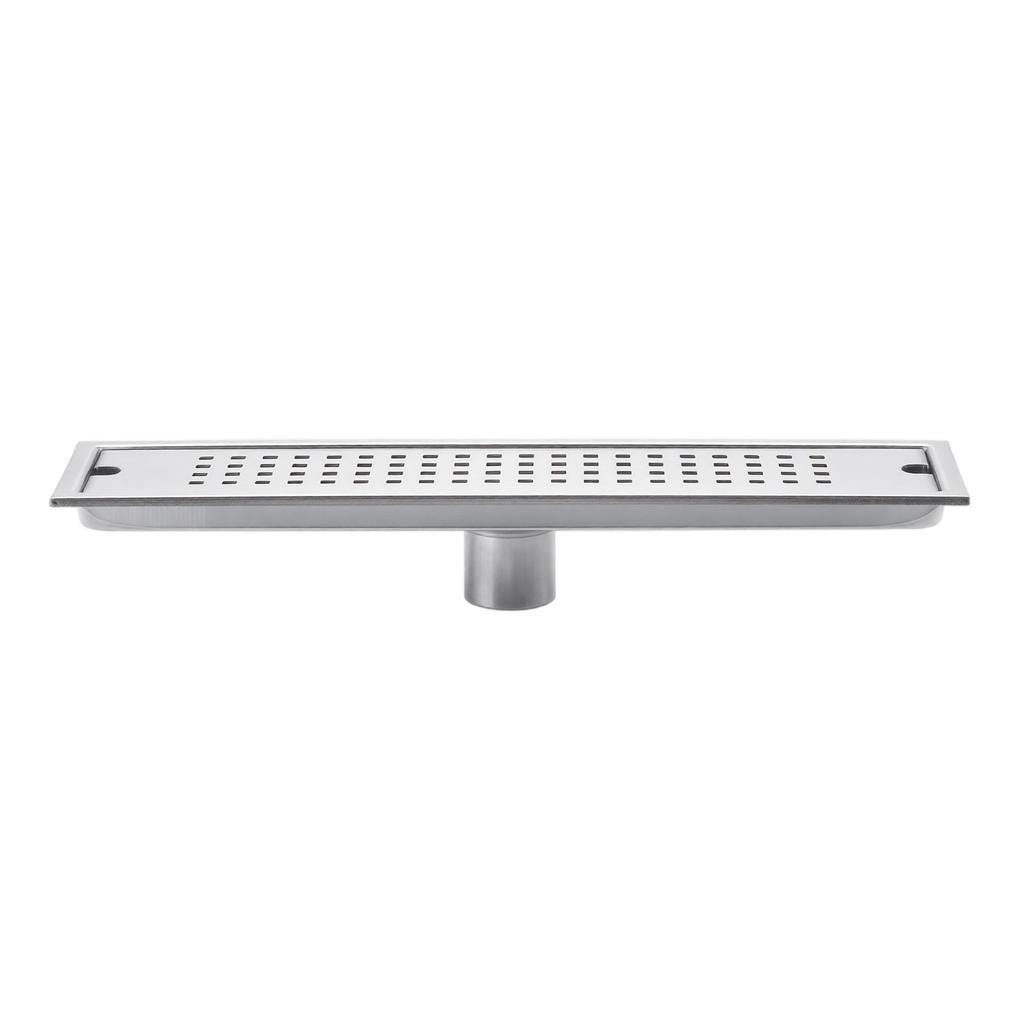 Drenaje de Piso de 40 cm de Acero Inoxidable para Baño, Ducha, Canal de Drenaje Lineal para Balcón y Lavadero con Diseño Antiatascos