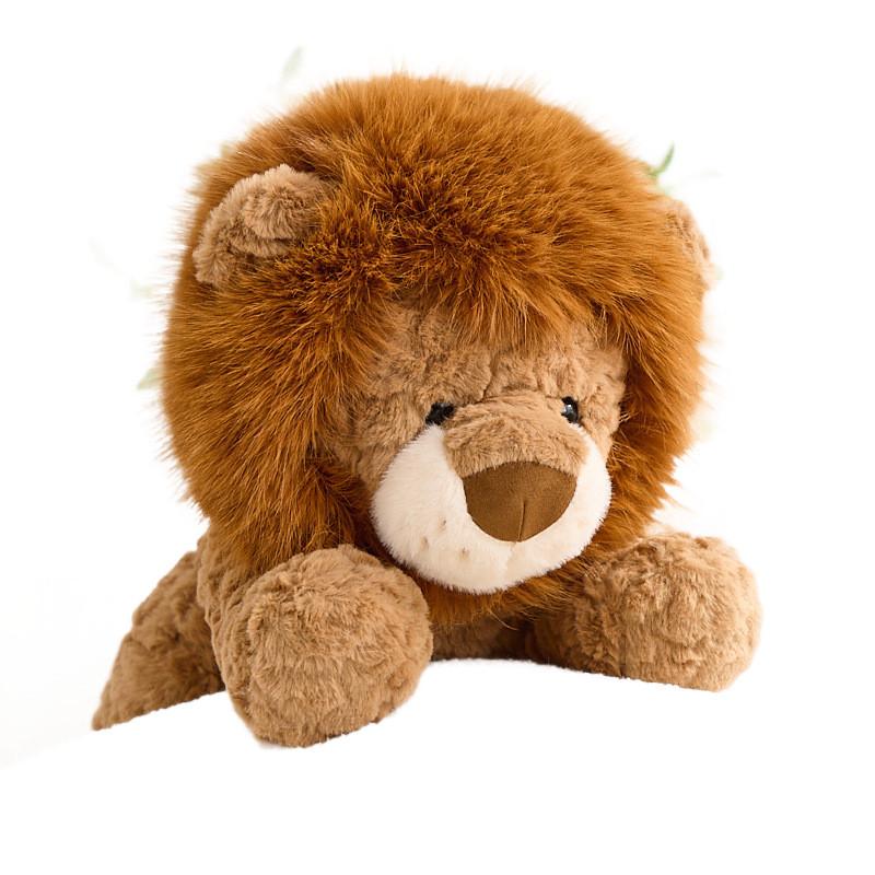 Ruyi Lion Plush Toy Animal Figurine Soft Stuffed Animal For Kids And Collectors