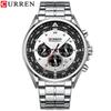 CURREN Luxury Wrist Watches for Men Stainless Steel Quartz Wristwatches with Chronograph Casual Sport Clock 8399 erkek kol saati
