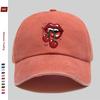 Pc Fashionable and Creative Cherry Lip Design Trendy and Stylish Pattern Print Baseball Cap Trucker Sun Hat Comfortable and