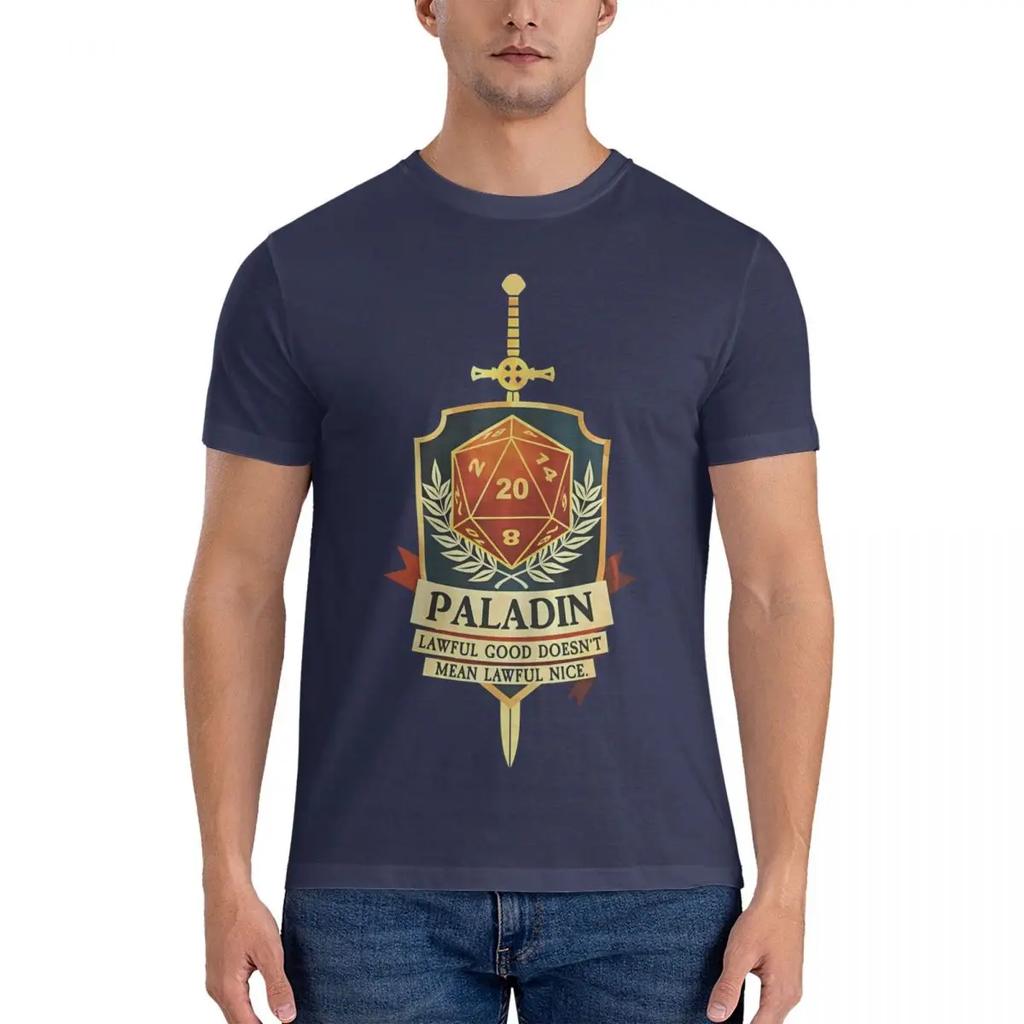 Paladin Lawful Good Doesnt Mean Lawful Nice Men T Shirts DND Vintage Tee Shirt Short Sleeve Crew Neck TShirt