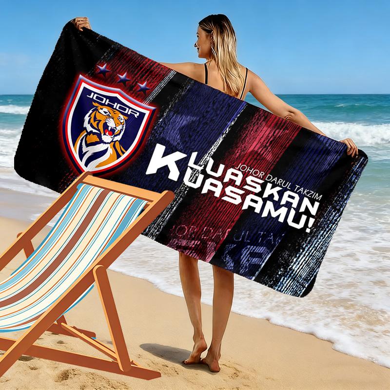 Johor DT Print Beach Towel, Large Soft Quick Dry Towel for Beach Camping Swimming