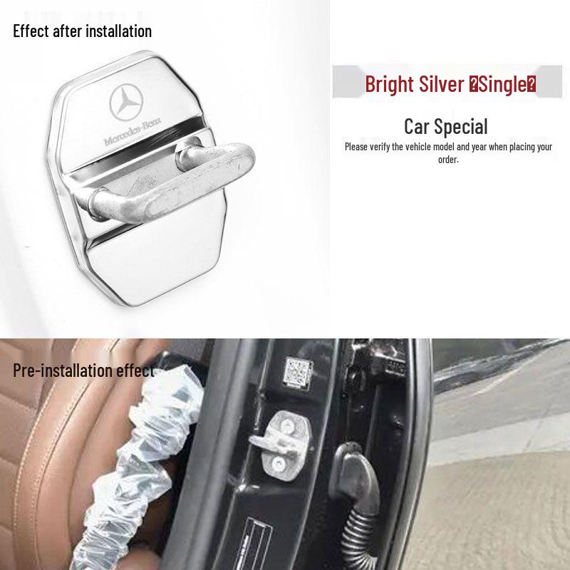 Pokrywa zamka drzwi ze stali nierdzewnej do Mercedes B/C/E/S/GLA/GLC/GLE