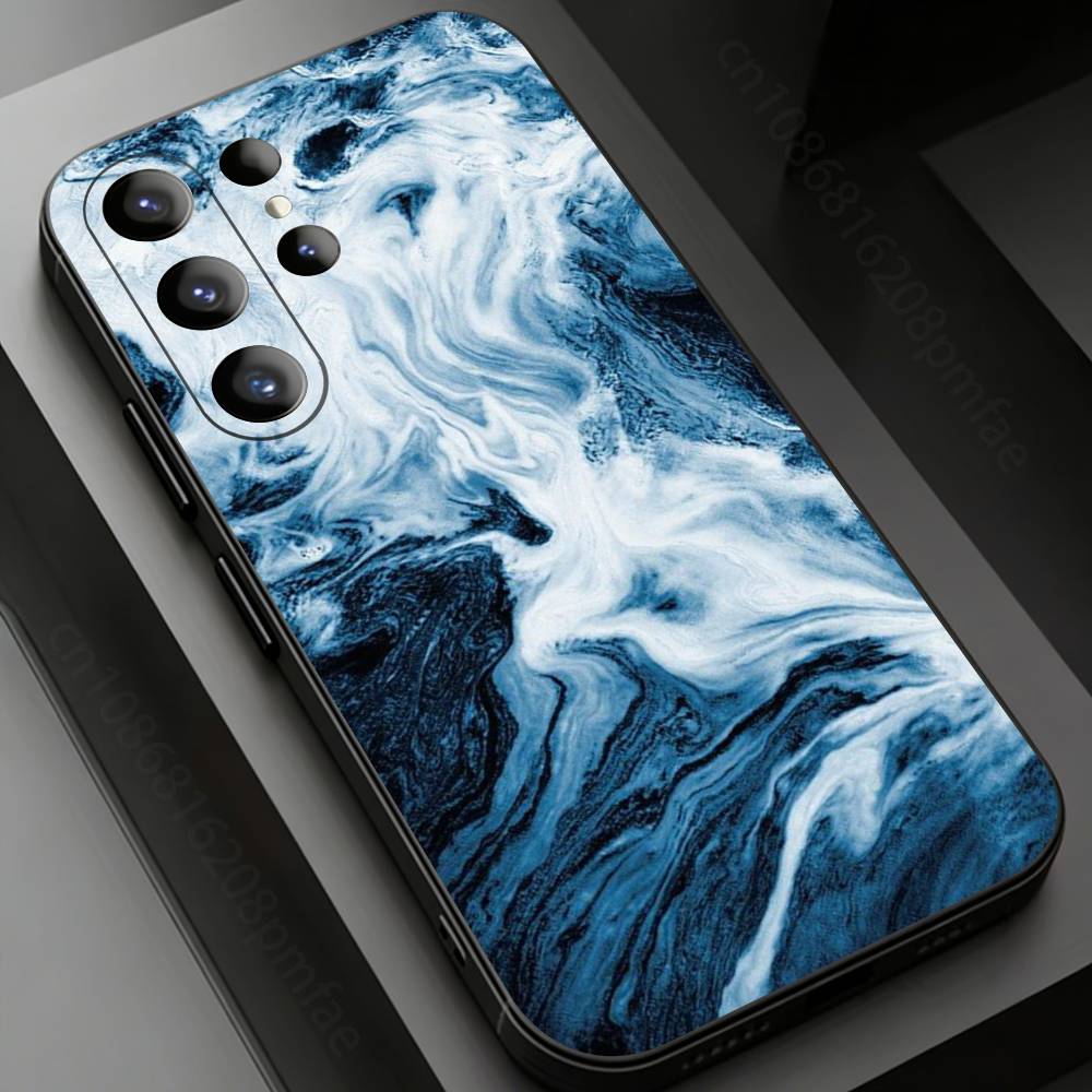 

Modern Art Wave Phone Case for Samsung Galaxy S20,23 Ultra S24,22 Plus S25,26,21FE TPU Cover Samsung S26ULTRA