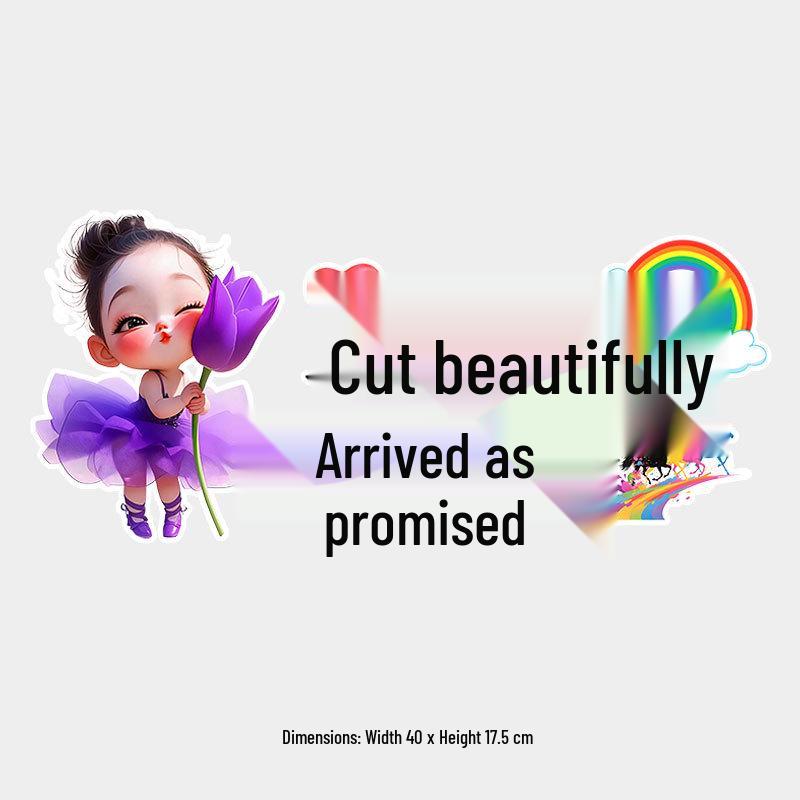 Inspirational 'All Good Things Come as Promised' Car Windshield Sticker