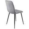 Ibis Upholstered Dining Chair Gray Velvet Modern Loft