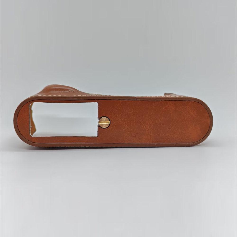 Półpokrowiec na aparat z PU skóry dla Leica X Vario X Typ 113 107 Otwór na baterię Dolna pokrywa