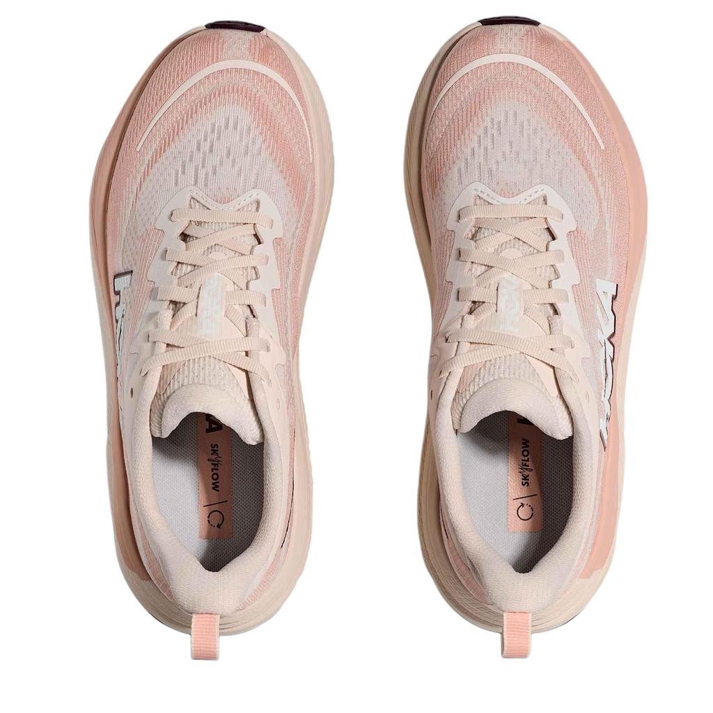 HOKA One One SKYFLOW Abrasion Resistant Support Reflective Running Shoes Women's Pink Beige 1155113-RRMR