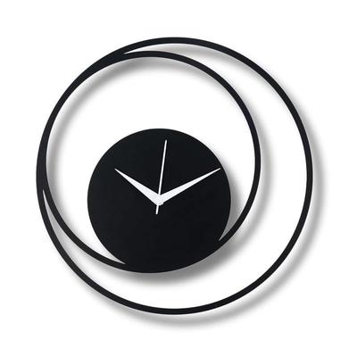Wall Clock for Home, Office, Living Room, Bedroom, Kids Room and Kitchen | Stylish Latest Home Decor | (35 X 35 Cm) | Black Color (Battery Included)