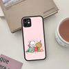 Cute Bear Phone Case For IPhone 16 15 14 13 12 11 Pro Max 7 8 6 6s Plus Matte Cover