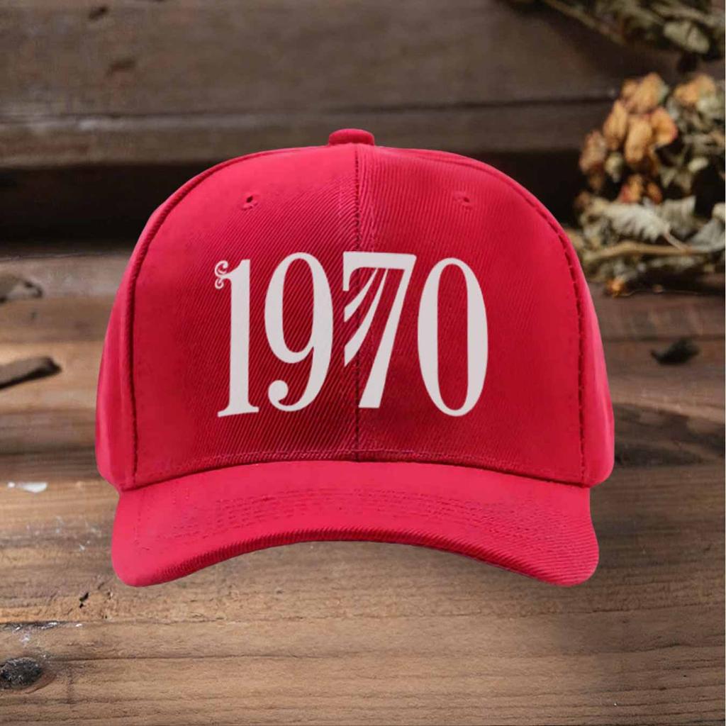 1970 Digital Print Adjustable Baseball Cap Retro Trucker Hat For Men Women Multicolor Daily Outdoor Campus Street Casual
