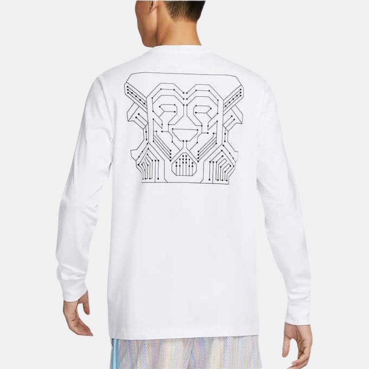 Nike James Comfortable Fashion Versatile Long Sleeve T-Shirt Men Tops White HF6192100