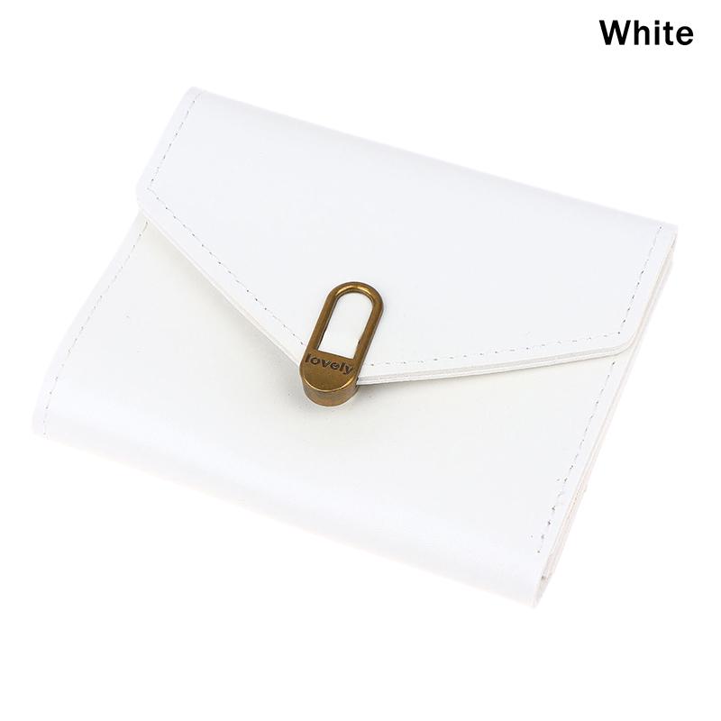 Женский кошелек короткий тройного сложения кошелек из ПУ с несколькими отделениями для карт сумка для карт кошелек для мелочи кошельки для женщин белый 608₽
