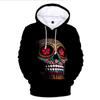 Horror Style Skeleton Series Graphic Print Hoodie Film Killer Series Popular Style Hooded Long Sleeve Clothing Man