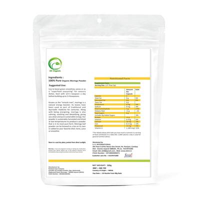 SK ORGANIC Moringa Leaves Powder 500gms For Healthy Nutrition Vitamins