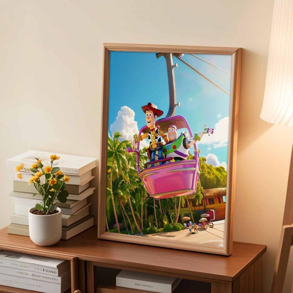 DIY Diamond Painting Woody and Buzz Cross Stitch Kit Mosaic Art Diamond Painting Full Circle Diamond Home Decoration