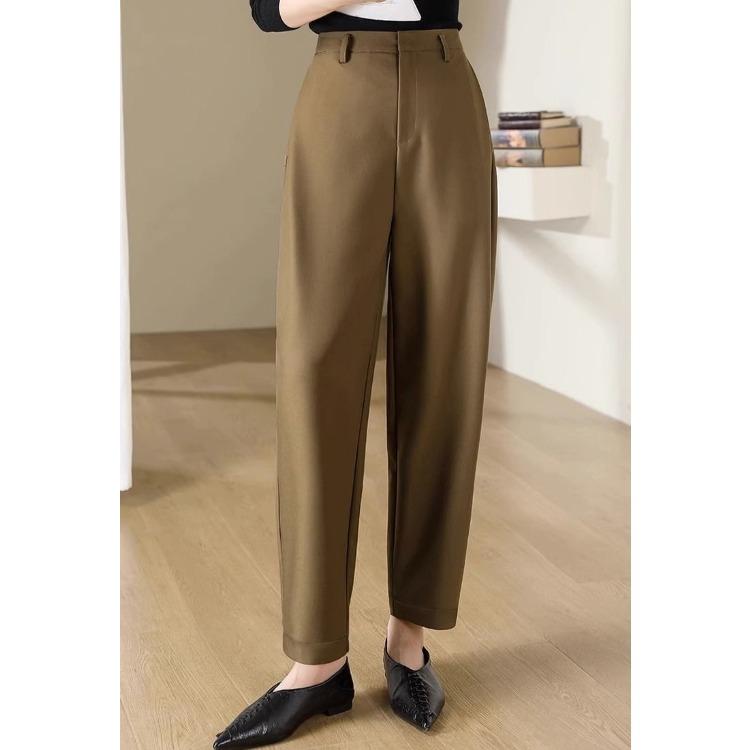 Modische Winter-Haremshose für Damen, lockere Passform, Wollhose