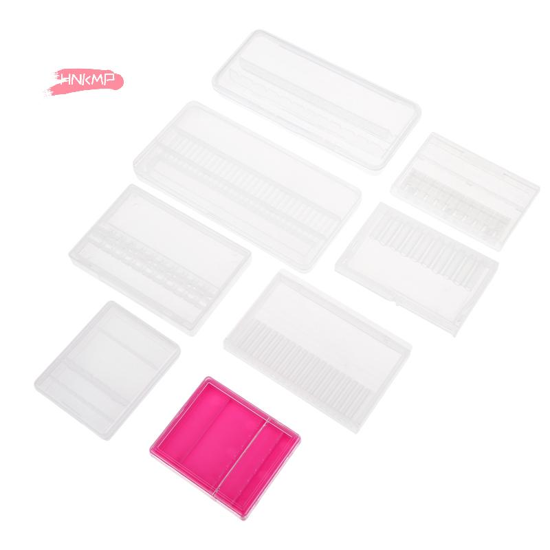 1/5Pcs Nail Art Drill Stand Storage Box - Drill Bit & Milling Cutter Accessories Organizer for Nail Art Tools