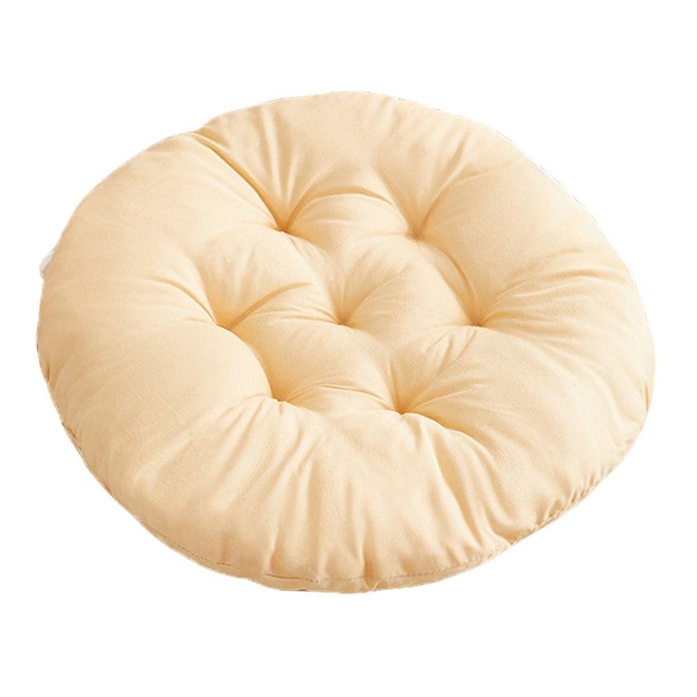 Nap Pillow Chair Cushion Solid Color Round Cushion Durable Tatami Mat  Winter