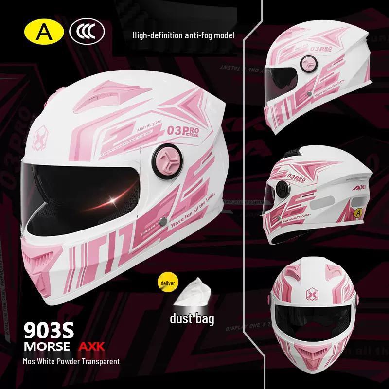 

3C Certified Unisex Full-Face Electric Motorcycle Helmet - All-Season, Windproof, Sun Protection One Size 55-62 cm