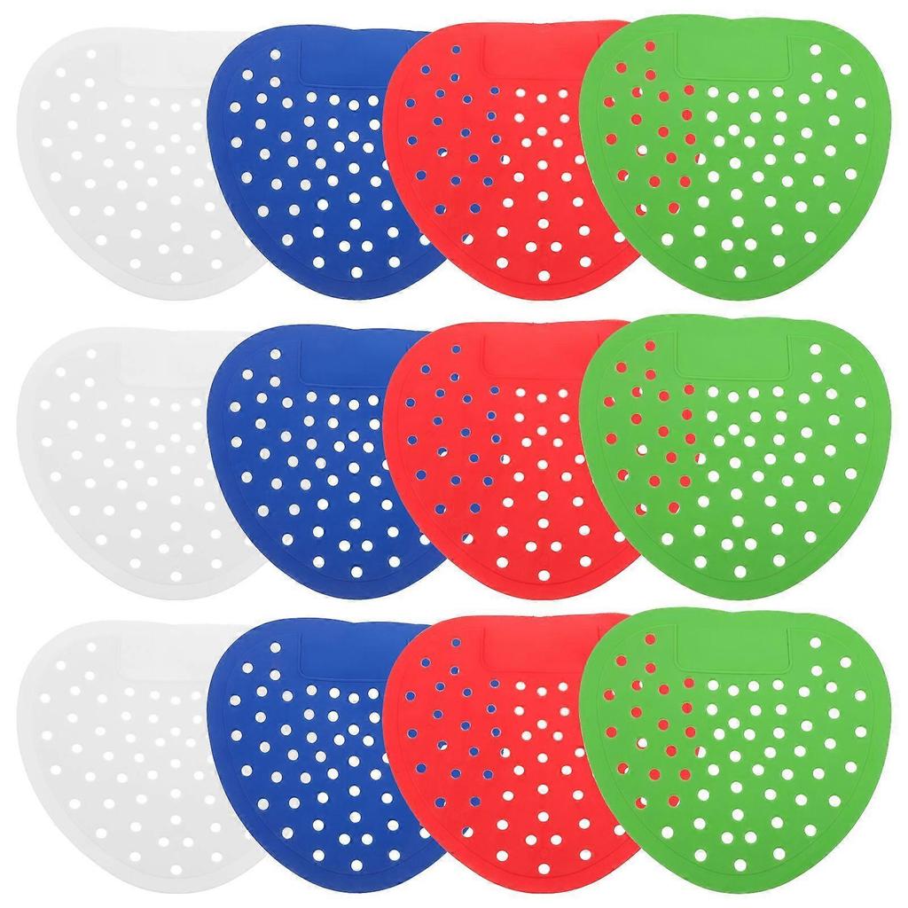 16pcs Urinal Deodorizer Mat For Men Bathroom High-efficiency Smell Removal Anti-clog Multi-functional Scented Urinal Screen For Cleanliness And Freshn