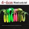 T-Tail Soft Bait Freshwater Fishing Lure Set with Lead Head Hooks for Long-Distance Casting, Bass Fishing, and Micro-Object Tactics.