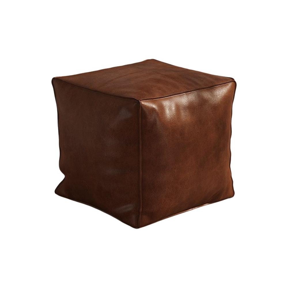 Rutschfester Aufbewahrungshocker Wasserdichter Marokkanischer Pouf Minimalistische Ungefüllte Kissenhülle Wohnzimmer