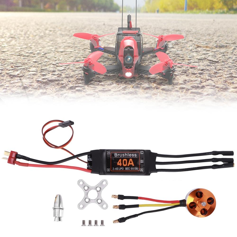 40A Brushless ESC Black A2217 KV1100   KV1250   KV2300 Brushless Motor for Remote Control Drone(A2217 1250KV )