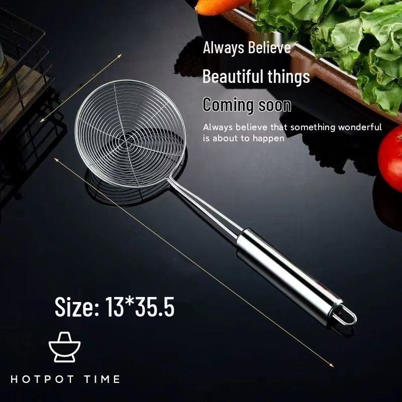 

Дуршлаг з нержавіючої сталі для локшини та вареників, друшляк для хот-поту та фритюрниці