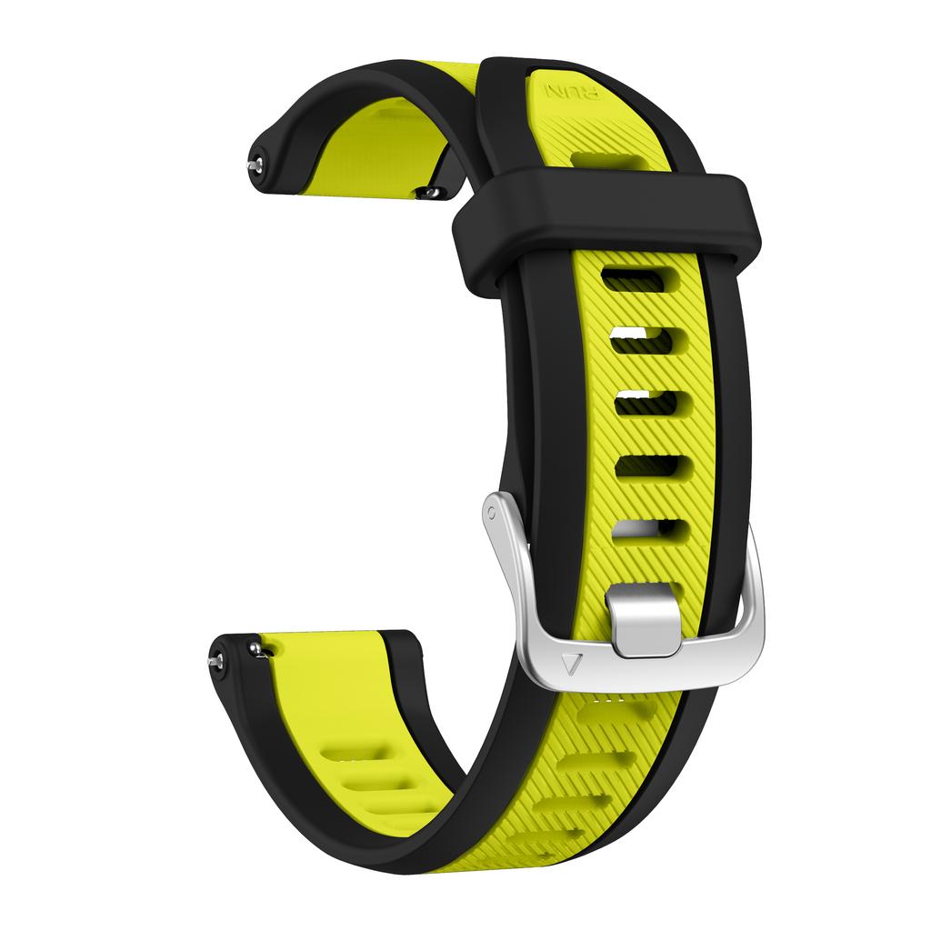QuickFit Dwukolorowy Silikonowy Pasek Sportowy Do Zegarka Garmin Forerunner 165 570 42mm 245/Vivoactive 6 5/Venu 2 Plus Sq Paski Do Zegarków