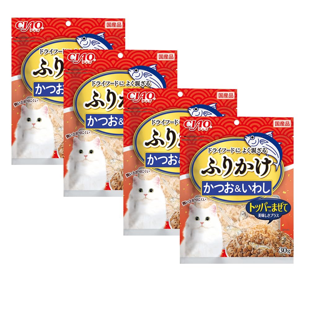 

Сардины CIAO Furikake Bonito, 30 г, набор из 4 шт.