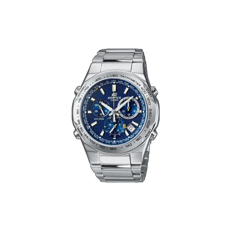 

Casio EDIFICE Casual Fashion Quartz Movement Stainless Steel Strap Japanese and Korean Watch Men s Watch Blue Dial EF-528D-2AV синій