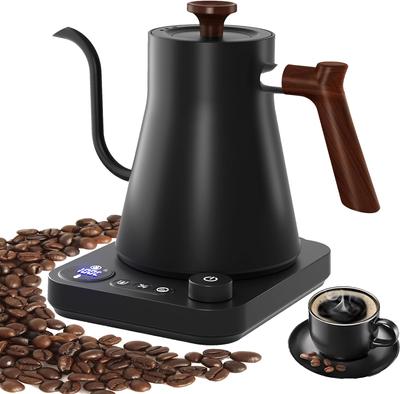 Fierbător electric cu gât de gâscă, 900ML, cafea manuală ceainic inteligent cu control al temperaturii ceainic cu încălzire rapidă 110v/220v