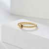 1Pc Fashionable Titanium Steel Ring, Extremely Thin Hemp Rope Winding Design, Daily Wear | As A Gift