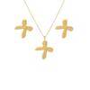 Peach Heart Spiral Leaf Irregular Earrings Necklace, Light Luxury High-End Metal Style Fashion Temperament Suit