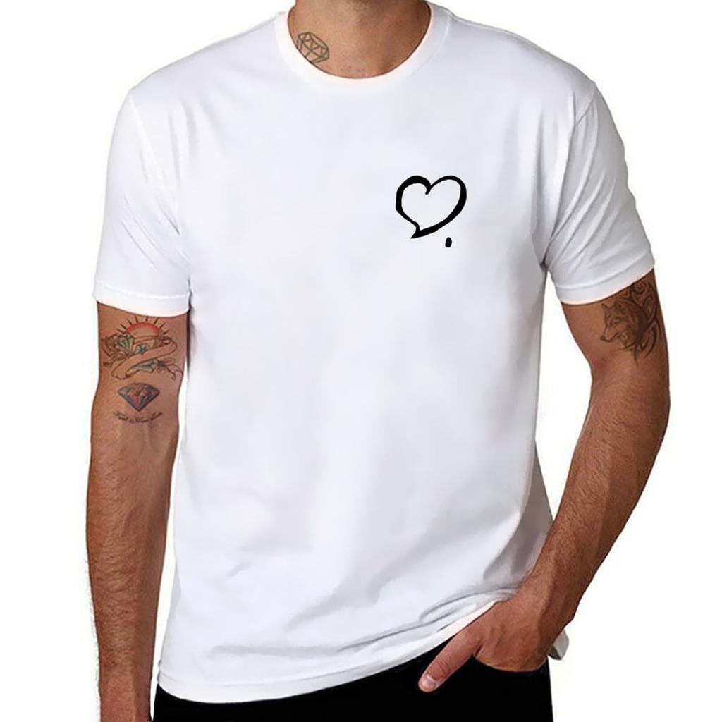 men t for T-Shirt man casual BJYX Heart man Love t shirts shirt Dot casual