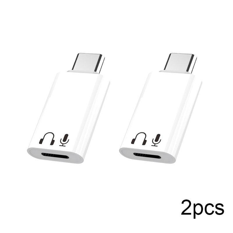 1/2Pcs Usb C To 8 Pin Adapter Type C To 8 Pin Audio Converter Headphone Earphones Converter For Phone Pad Type C Phone