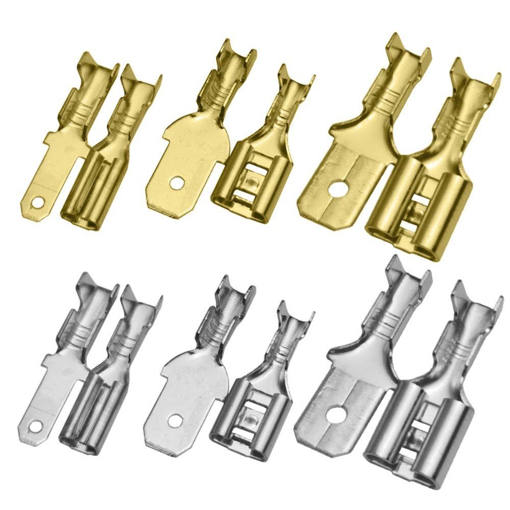 50Pcs 2.8/4.8/6.3mm Spade Terminals Female/Male Crimp Terminals New Wire Connectors