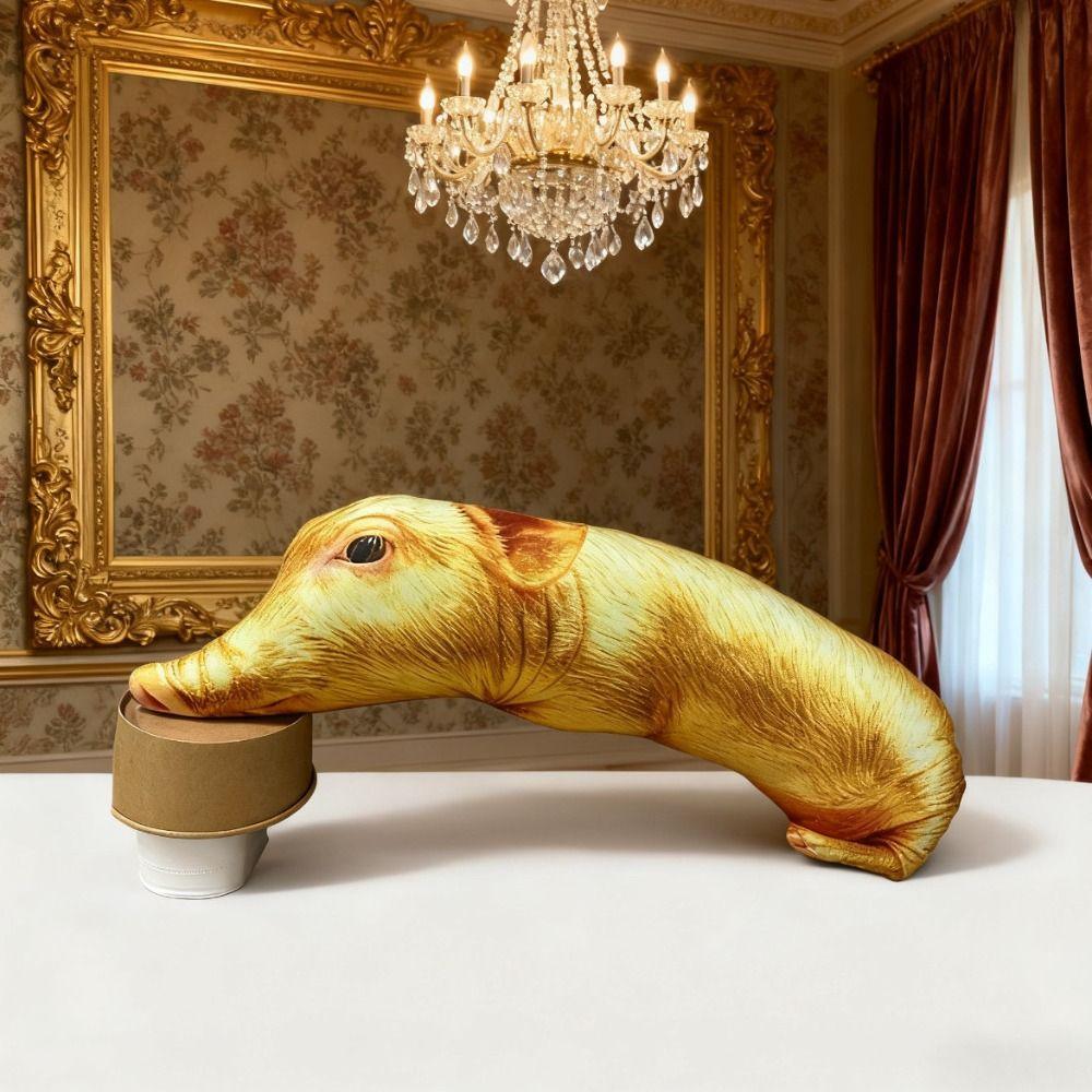PP Cotton Filled Poultry Throw Pillows Plush Material Pig Keychain Animal Body Pillow  For Women